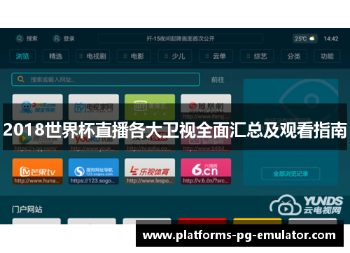 2018世界杯直播各大卫视全面汇总及观看指南