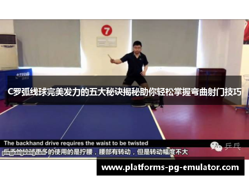 C罗弧线球完美发力的五大秘诀揭秘助你轻松掌握弯曲射门技巧